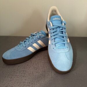 **NEW Adidas White and Blue Sneakers - Men’s Size 9 1/2 - Never Used